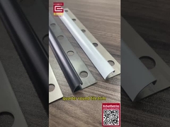 بُولنوس الفضة الفولاذ المقاوم للصدأ البلاط التصفيف 2.5m المعدنية حمام البلاط نهاية التصفيف