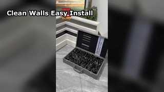 حواف الألواح المصنوعة من الألومنيوم | حل التشطيب الحديث من الجدار إلى الأرض