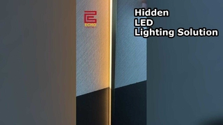 شريط إضاءة LED من الألومنيوم | زخرفة الإضاءة الخطية للتصميم الداخلي الحديث #زخرفة_المنيوم