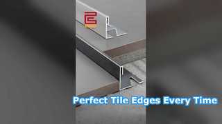 حافة مربعة من الفولاذ المقاوم للصدأ | ملف حماية الزوايا الخارجية#StainlessSteelTileTrim