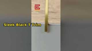 زخرفة ديكور من الألومنيوم على شكل حرف T | تشطيب انتقالي للبلاط والأرضيات #AluminumTTrim #TShapeTrim
