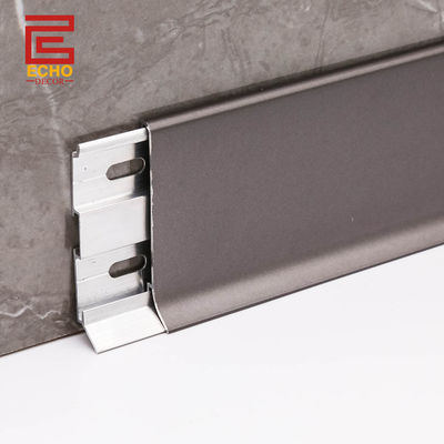 جودة  Aluminium Skirting Board Profiles Waterproof Skirting Baseboard Covers مصنع