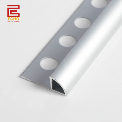 المعدنية الألومنيوم 10mm بلاط حافة تريم مقاوم للماء للحمام الاستحمام