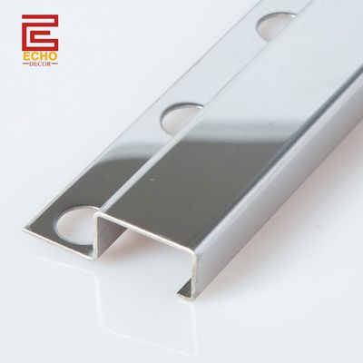 316 الملمع مربع الحافة الفولاذ المقاوم للصدأ البلاط التجميل 20mm للجدار البلاط