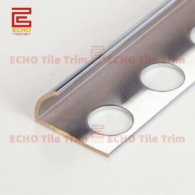 Decorative Solid Quarter Round Trim 10mm Brass Profile For Tiles
